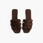 صندل قهوه ای تیره ZARA - تصویر 2